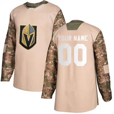 Camo Men's Custom Authentic Vegas Golden Knights Veterans Day Practice Jersey